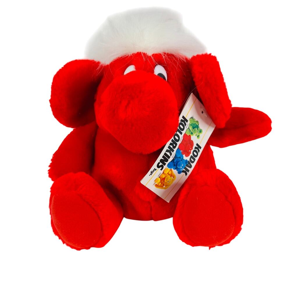 VTG 1989 Kodak Kolorkins 9" Flash‎ Red Collectible Plush Toy Figure With Tags